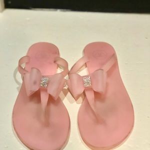 Pink misguided jelly sandals